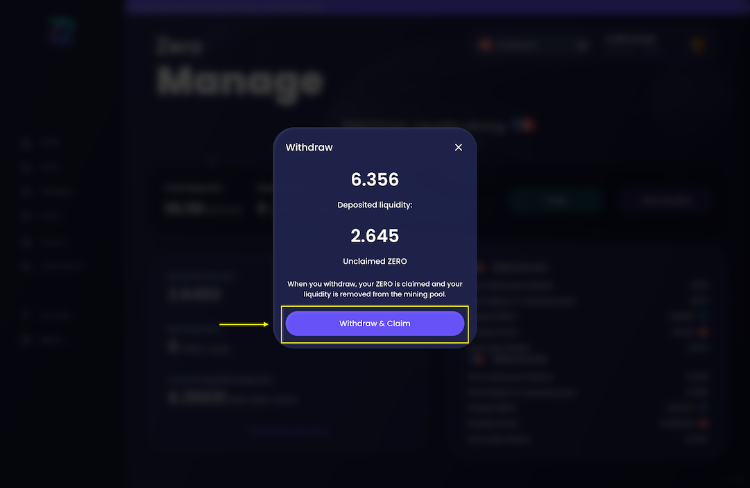 Select liquidity pool