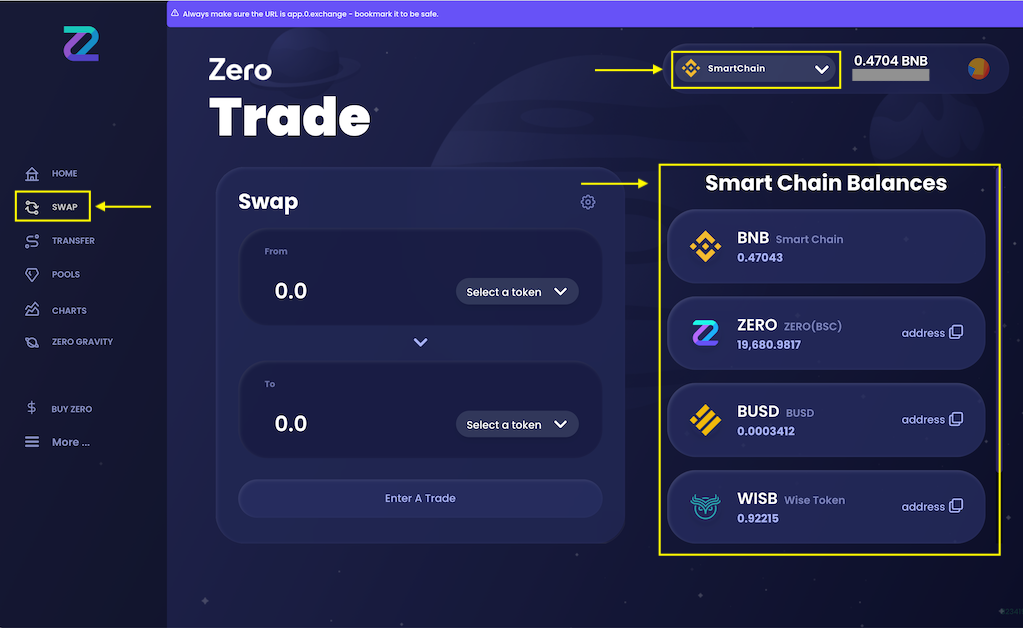 Select liquidity pool